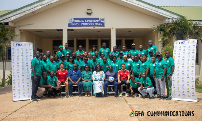 PHOTOS: Fifty physical Education teachers train at Prampram as part of FIFA Football For Schools programme