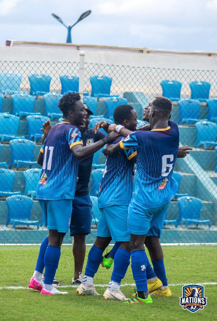 Nations FC and Heart of Lions win to advance in Division One League Super Cup