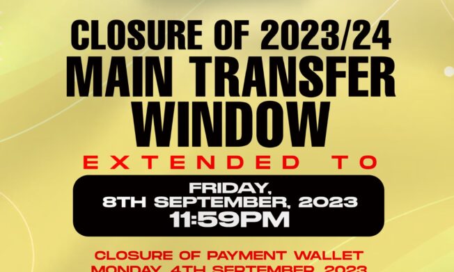 Registration Window extended to September 8