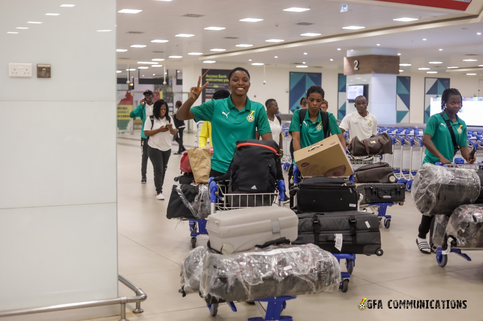 Black Queens touch down in Accra after emphatic win over Rwanda
