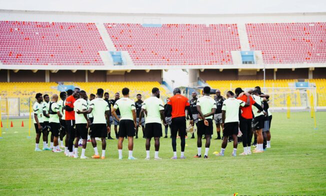 Black Stars train in Accra for Liberia friendly