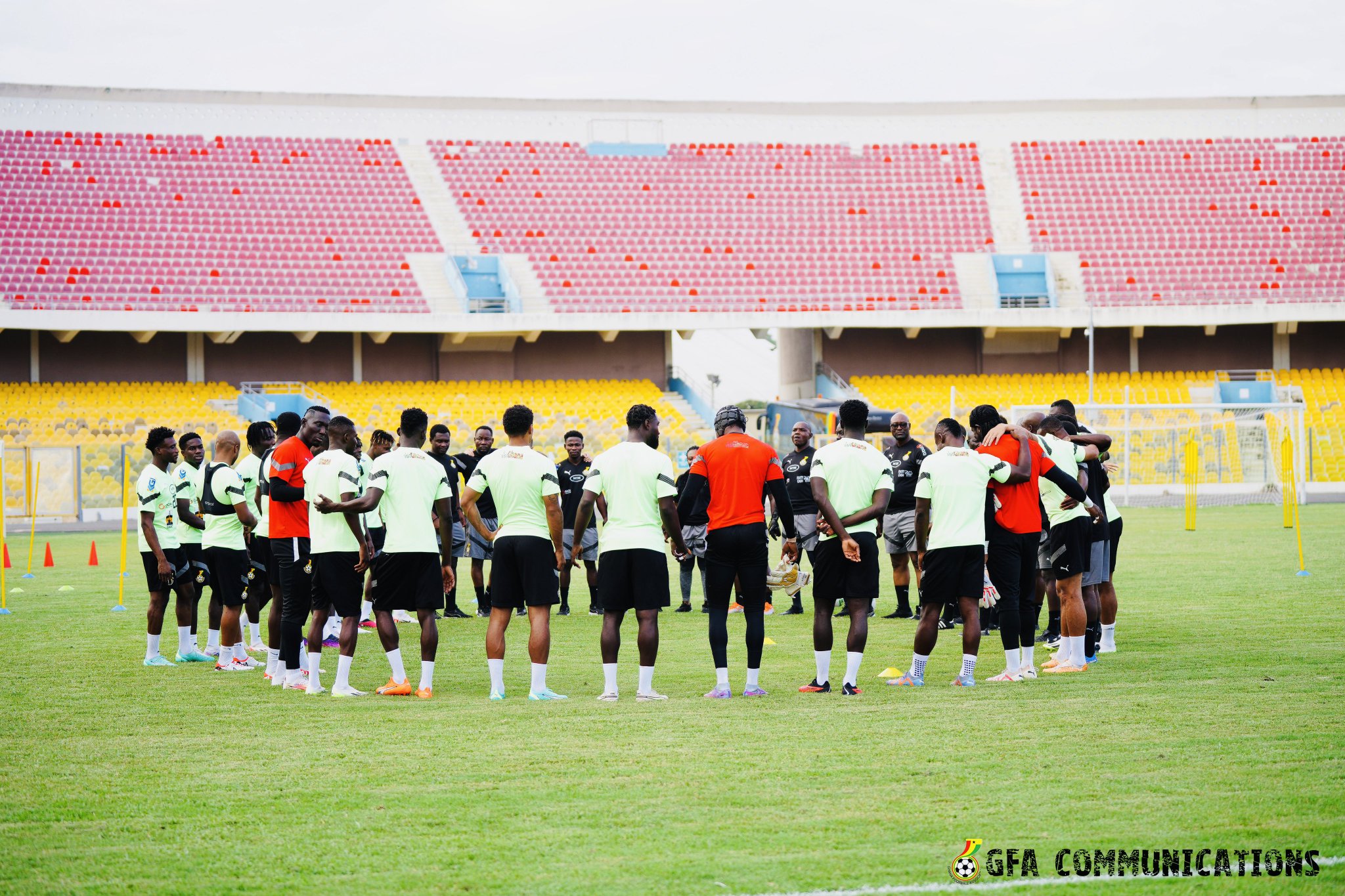 Black Stars train in Accra for Liberia friendly