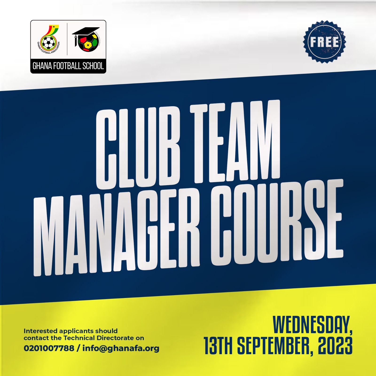 Ghana Football School to organise workshop for Team Managers