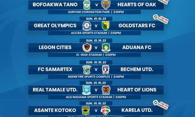 Fixtures for 2023/24 betPawa Premier League Matchweek 3
