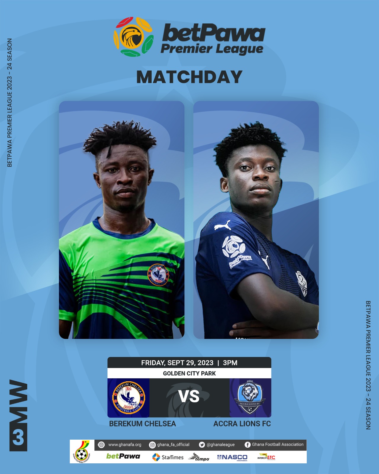 Berekum Chelsea face Accra Lions at Golden City Park Friday