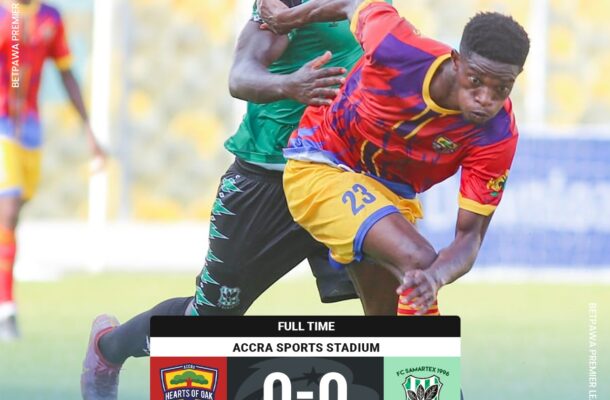 Hearts of Oak fire blank against FC Samartex in Accra - Vimarsana News