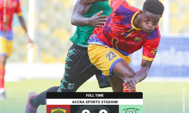 Hearts of Oak fire blank against FC Samartex in Accra