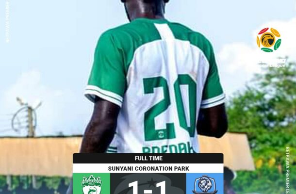 Awuni second half strike earns Accra Lions point at Bofoakwa Tano - Vimarsana News