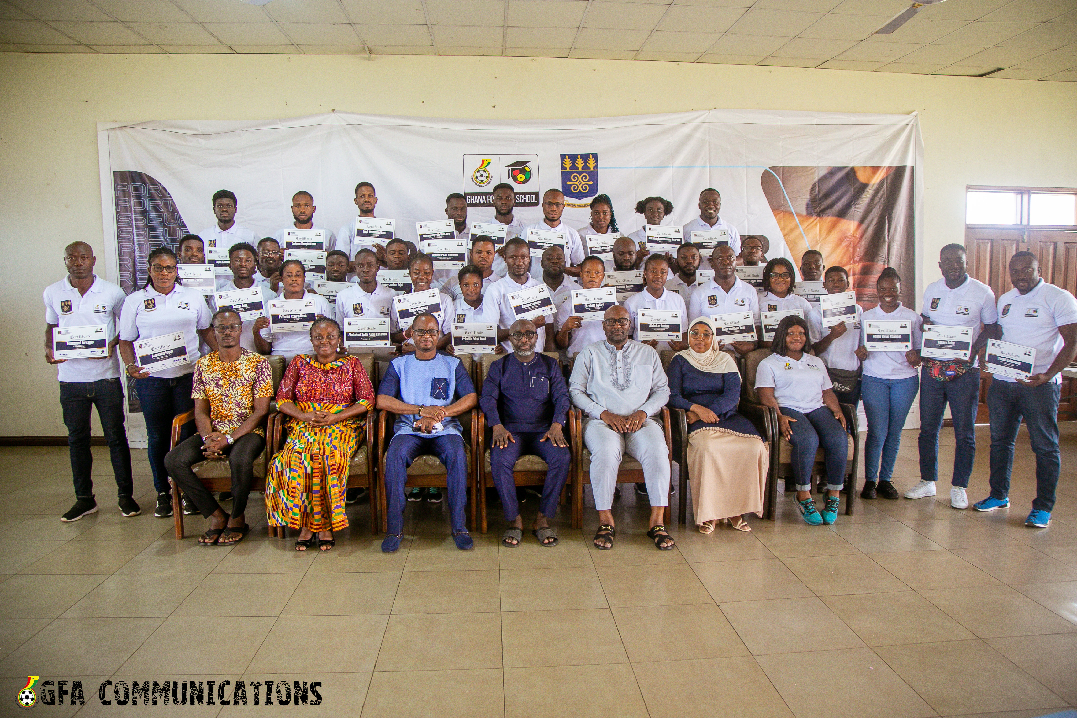 Thirty-five participants complete Ghana Football School Masseur Course