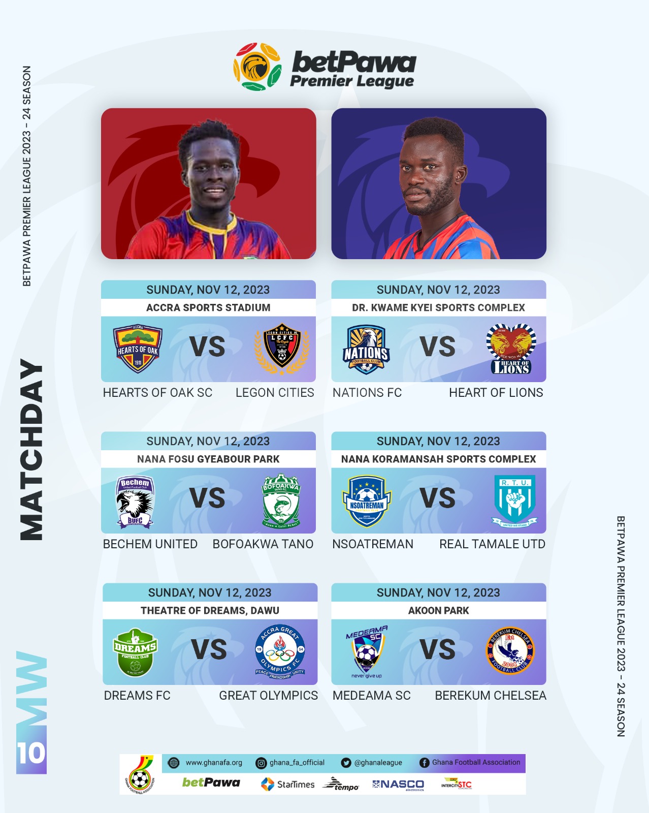 Tricky duels for Hearts of Oak, RTU as they face Legon Cities and Nsoatreman Sunday