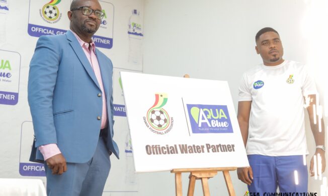 President Simeon-Okraku hails AQUABlue mineral water partnership