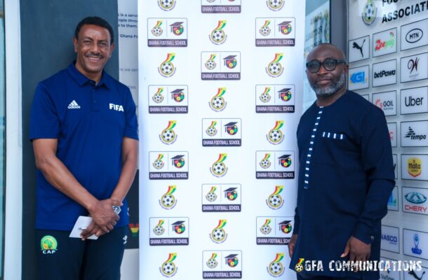CAF Coach Assessor Abraham Mbratu meets General Secretary Prosper Harrison Addo - Vimarsana News