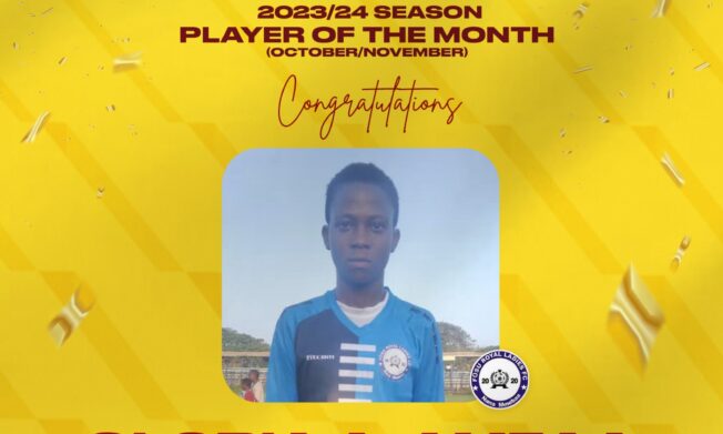 Gloria Ameaa wins NASCO player of the month for October/November award