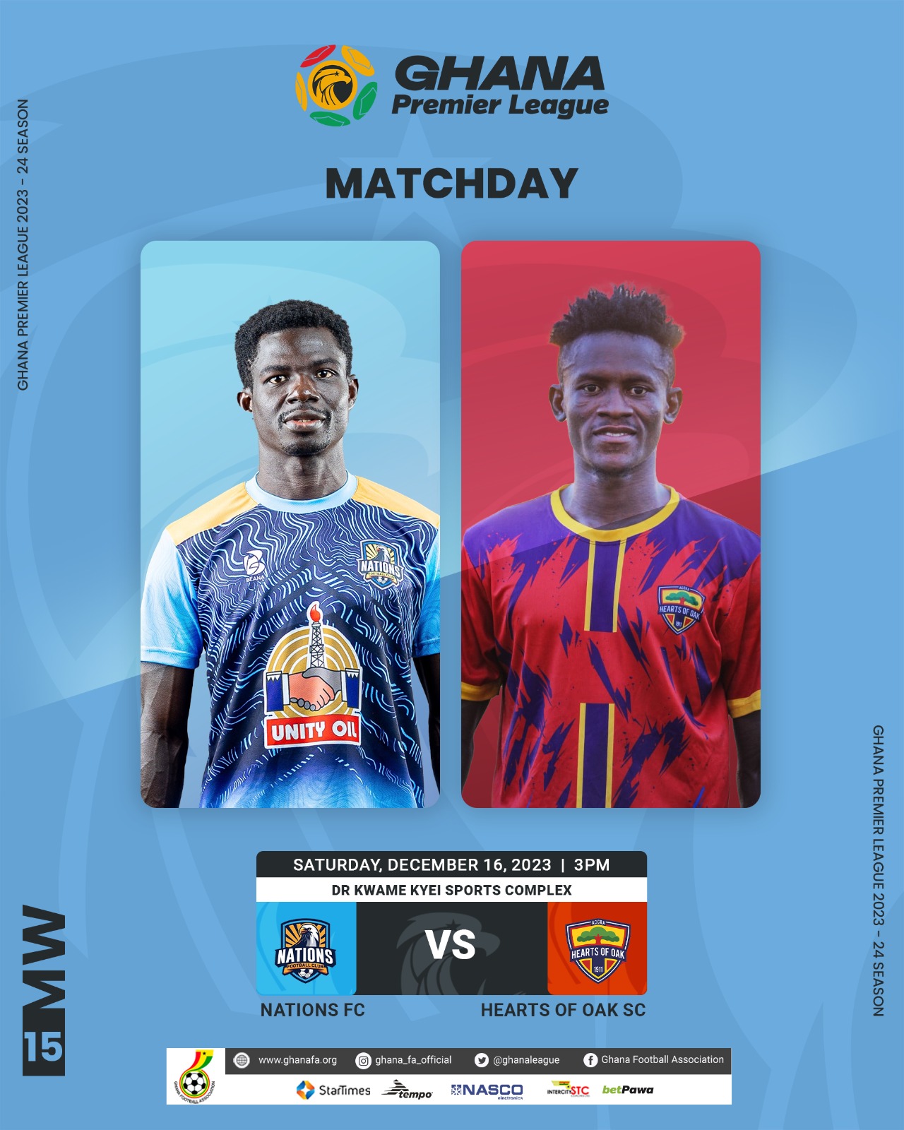 High flying Nations FC lock horns with Hearts of Oak on Saturday