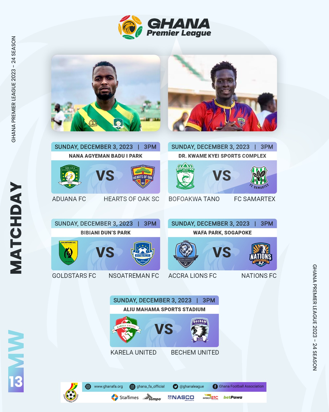 Leaders Aduana FC square off with Hearts of Oak at Dormaa