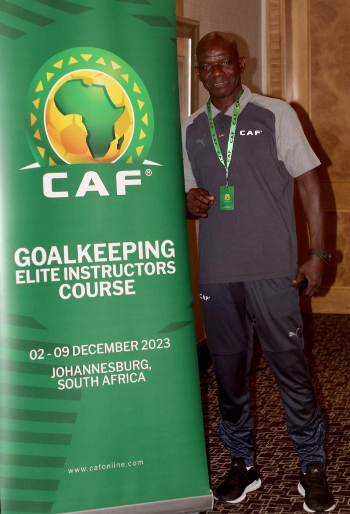 Abubakari Damba in South Africa for CAF Goalkeeper Elite Instructors Course