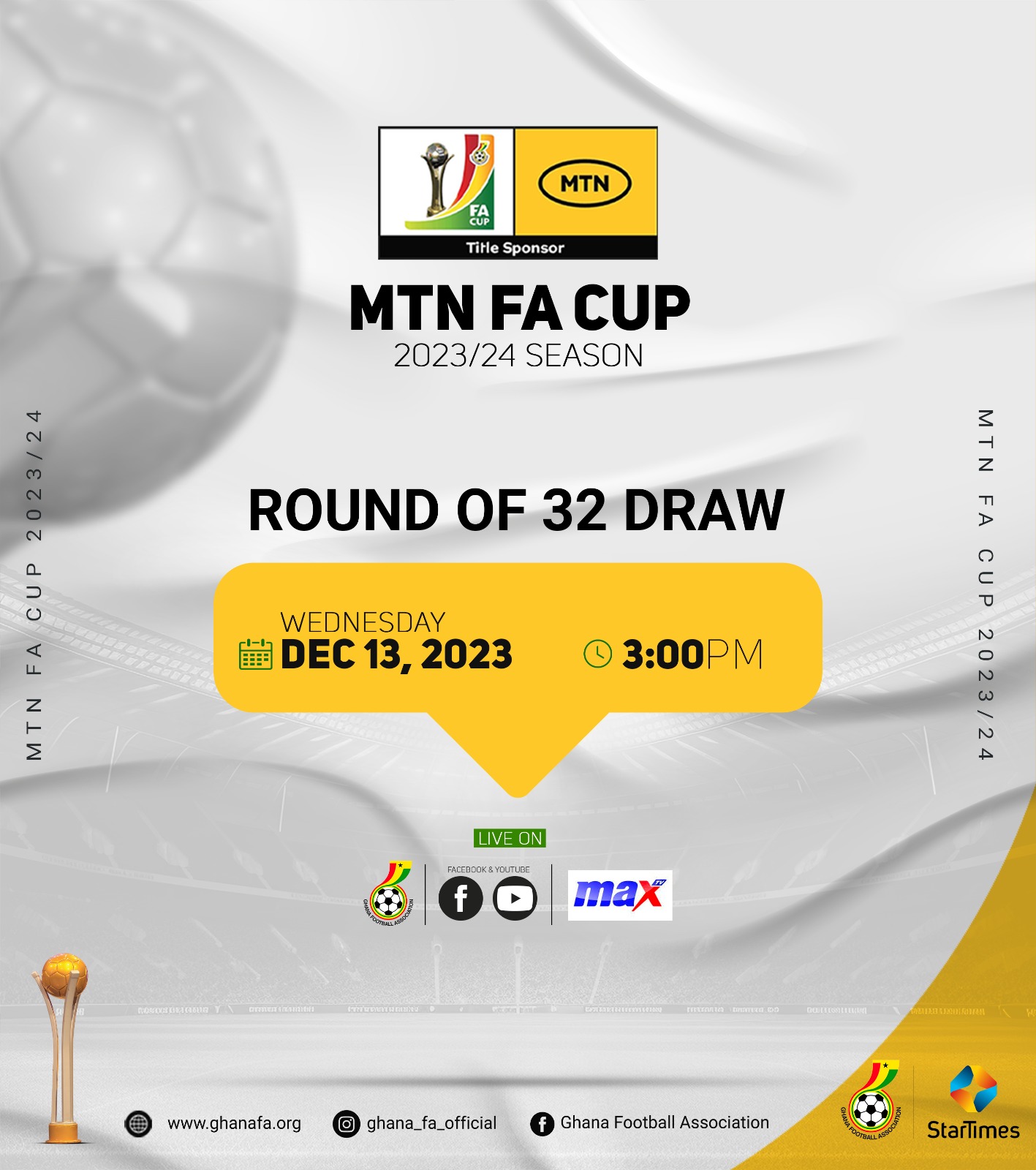 MTN FA Cup Round of 32 draw set for Wednesday