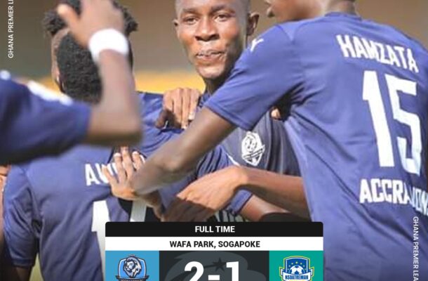 Mohammed Yahaya scores brace as Accra Lions come from behind to beat Nsoatreman FC - Vimarsana News