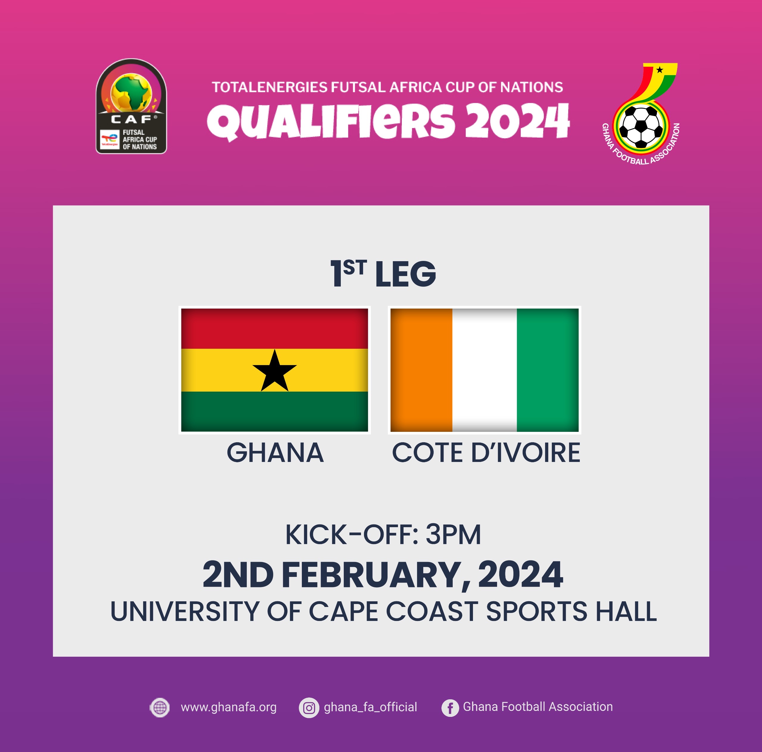 Futsal National team hosts Cote D’Ivoire in AFCON qualifier