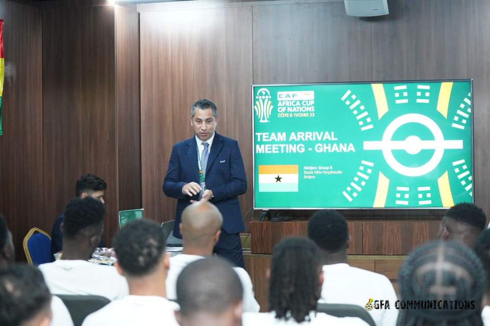 Ghana taken through Africa Cup of Nations protocols in team arrival meeting