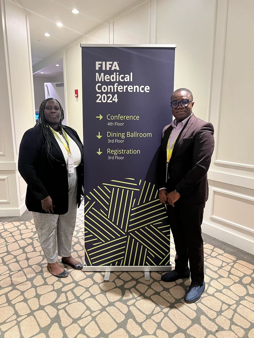 Ghana’s Kofi Ablor and Christiana Baah attend FIFA Medical Conference 2024