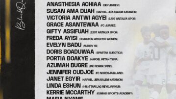 Freda Ayisi headlines Black Queens Squad for Zambia clash