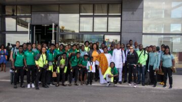 PHOTOS: Black Queens arrive in Ndola for return leg against Zambia
