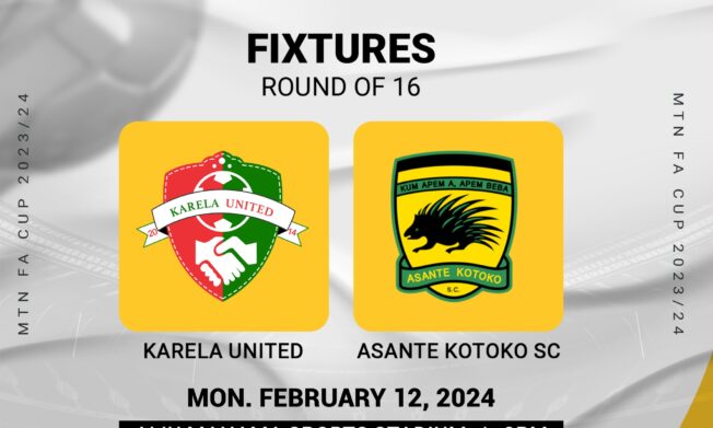 Karela United face Asante Kotoko in MTN FA Cup Monday