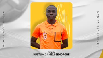 MTN FA Cup R16: Rustum Senorgbe to officiate Valentine's day Bono Derby
