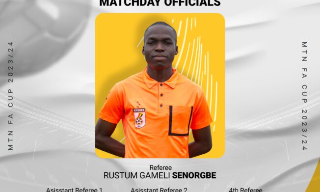 MTN FA Cup R16: Rustum Senorgbe to officiate Valentine's day Bono Derby