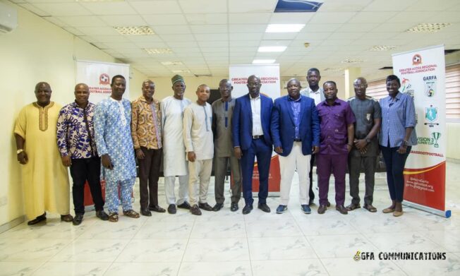 GFA President meets GARFA EXCO members on grassroots football developments