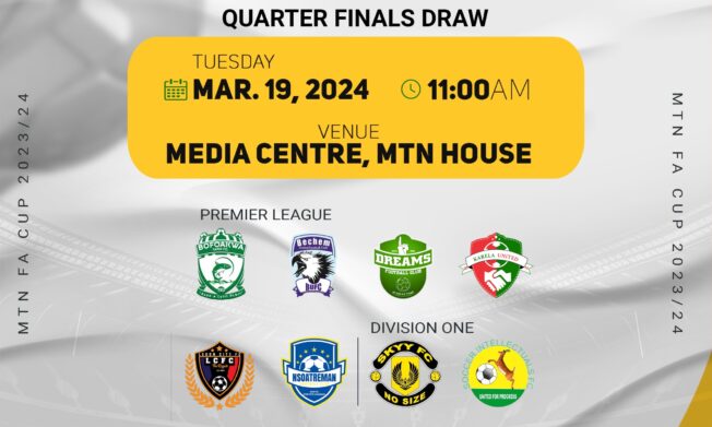 MTN FA Cup Quarter-finals draw scheduled for March 19
