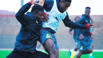 Photos: Black Stars train ahead of Uganda friendly