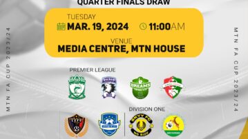 MTN FA Cup Quarter-final draw to be held Tuesday March 19