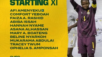 Comfort Yeboah starts for Ghana in semifinal clash against Senegal