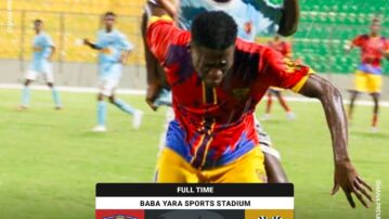 Ten-man Hearts of Oak recover from a goal down to beat Heart of Lions in Kumasi