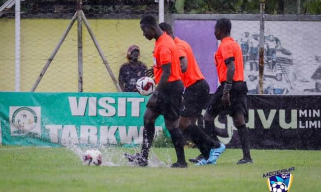Medeama SC vs Aduana FC match postponed due to heavy downfall at Tarkwa