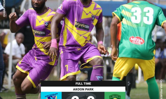 Two second half goals give Medeama SC win over Aduana FC in Premier League