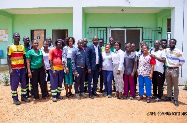 GFA President visits Ghanaman Soccer Centre of Excellence