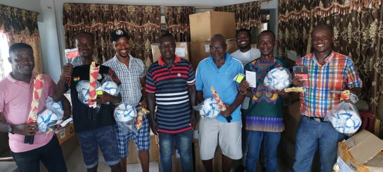 COLTS Clubs and District Associations in Central Region receive footballs and other equipment