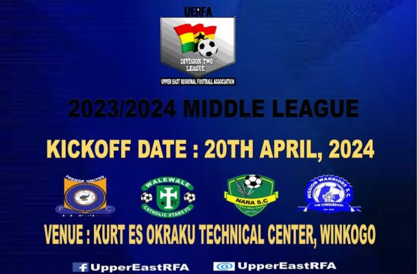 Upper East Regional Second Division Middle League kicks off on April 20 - Vimarsana News