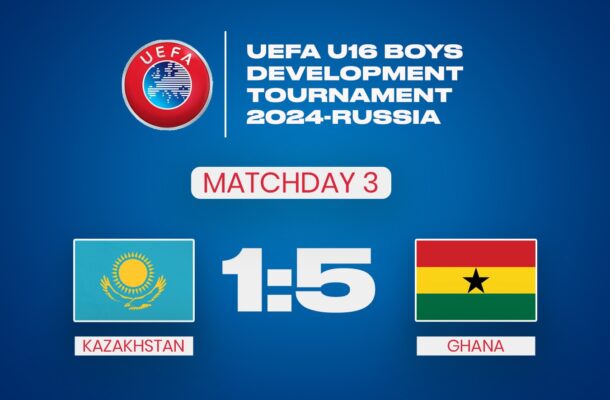 Ghana stages spectacular comeback to defeat Kazakhstan 5-1 in UEFA U16 International Development Tournament