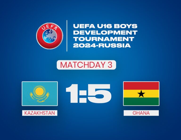 Ghana stages spectacular comeback to defeat Kazakhstan 5-1 in UEFA U16 International Development Tournament