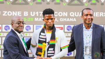 Gbafa shines again, wins another MOTM Award in Ghana-Nigeria game in WAFU Zone B U17 Tournament