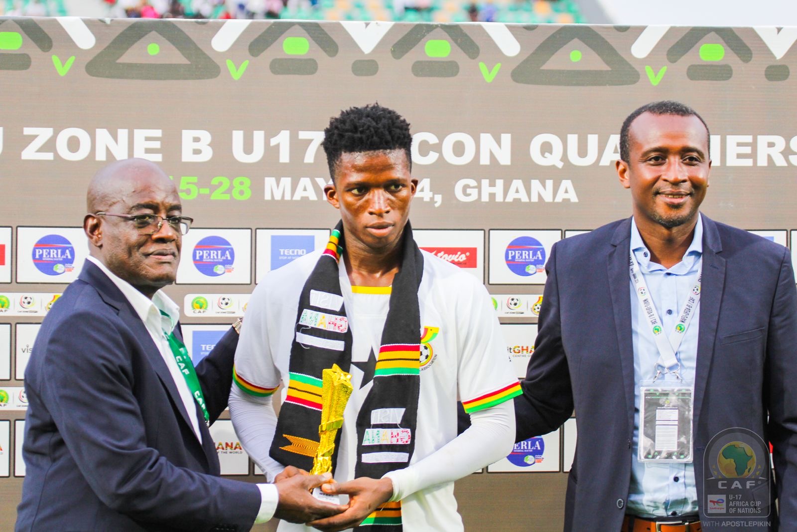 Gbafa shines again, wins another MOTM Award in Ghana-Nigeria game in WAFU Zone B U17 Tournament
