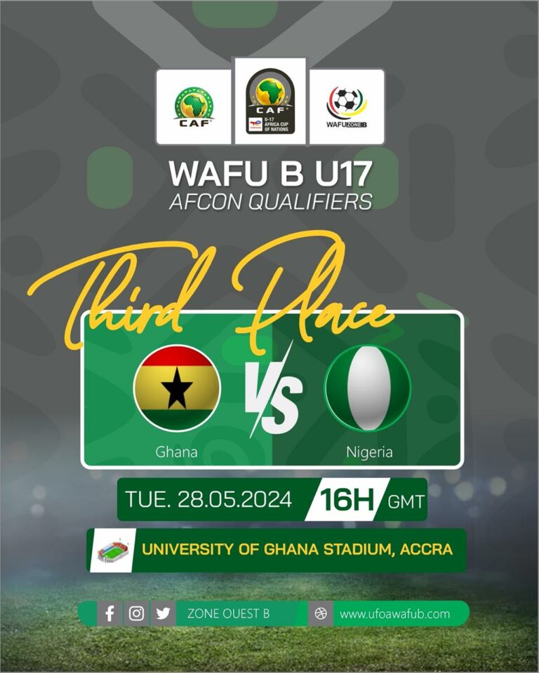 WAFU Under-17 Championship: Ghana – Nigeria clash to kick off at 16:00GMT