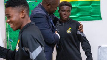 President Simeon-Okraku inspires Black Starlets ahead of Nigeria clash