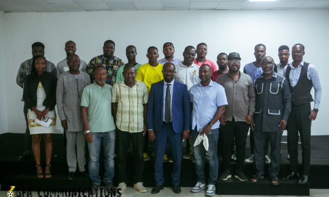 GFA President and General Secretary hold stakeholder engagement with Beach Soccer Premier League Clubs