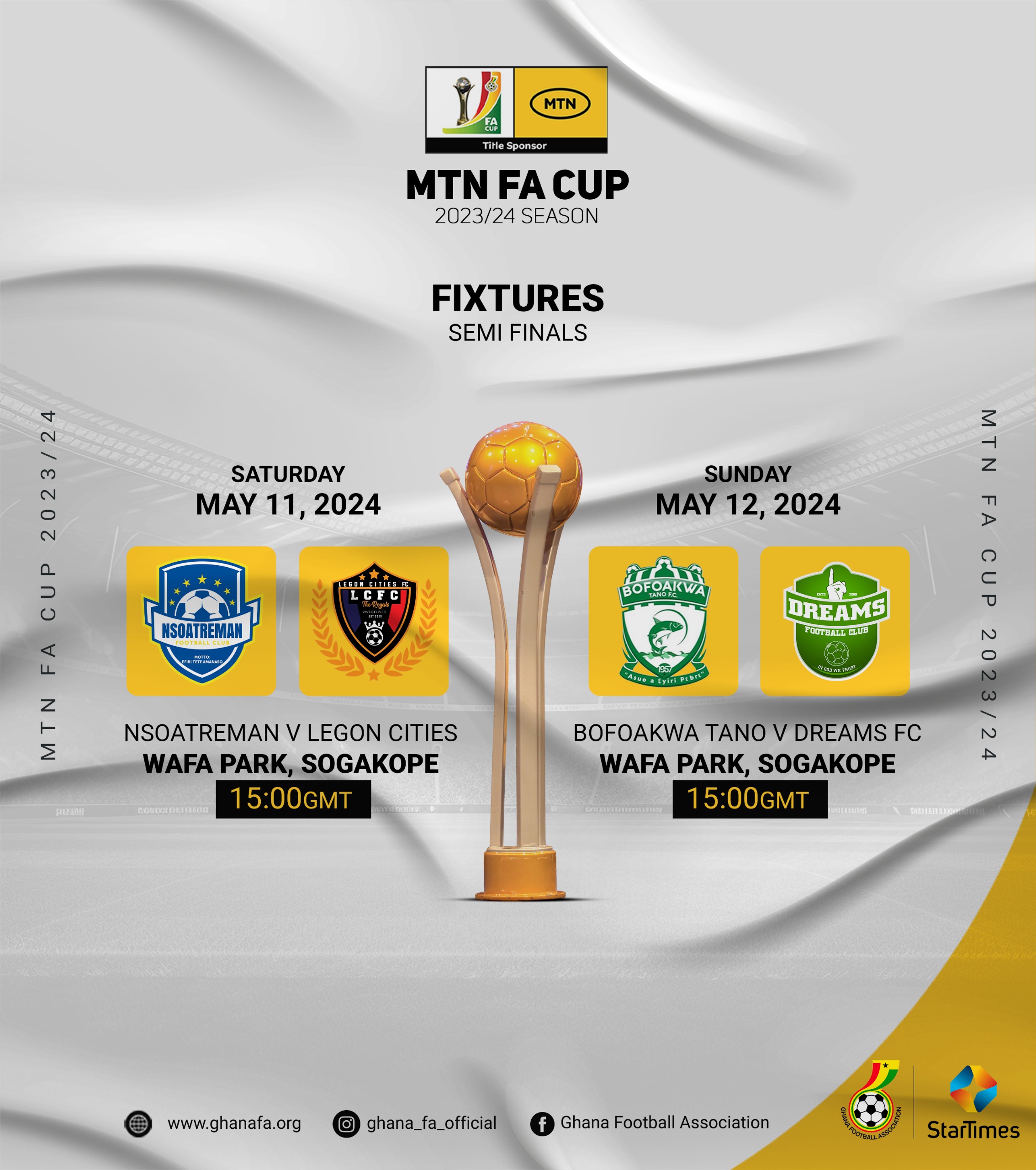 MTN FA Cup Preview: Two thrilling ties in store for this weekend’s semi-final feast in Sogakope