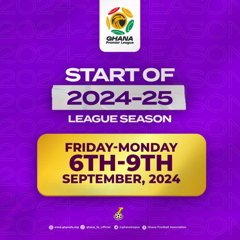 Dates for 2024/25 Ghana Premier League season confirmed